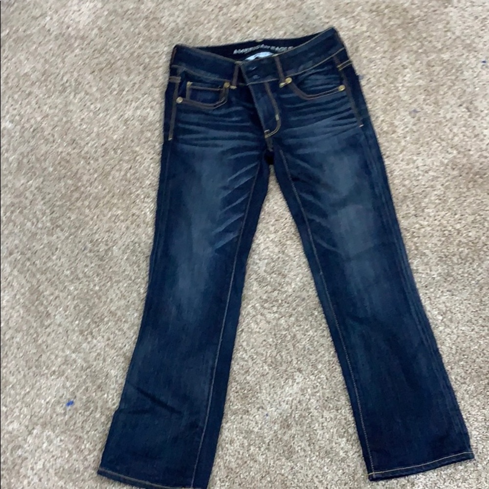 American eagle artist crop jeans